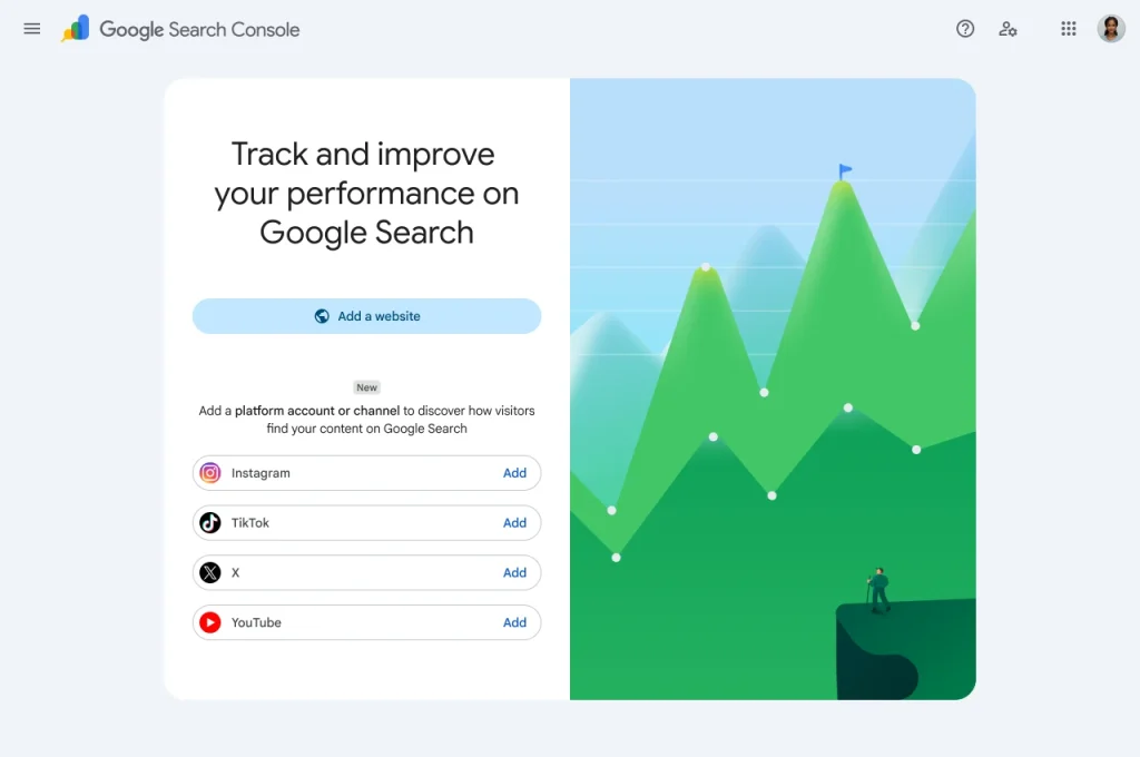Google Search Console для соцсетей: полный гайд по Platform Properties (2026) 3 Как отслеживать эффективность контента из социальных сетей и видеоплатформ в Google Поиске